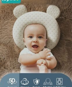 Bybeo Baby Newborn Nursing Sleeping Pillow Toddler Boys and Girls Comfortable Portable Breathable Lightweight Shaping Pillows PE Multifunctional Portable Infant Head Support for Kids Infants Superhigh Quali