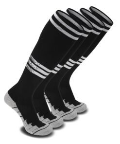 SKY WING Mens Baseball Socks Football Softball Knee High Sock Unisex Athletic Soccer Socks  1/2/3/4 Pairs for Youth Adult  Men and Women