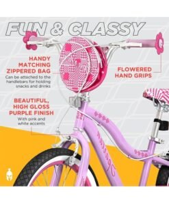 Spartan Serena Bike | 20 Inch With Training Wheels | Single Speed | Purple Color - Image 4
