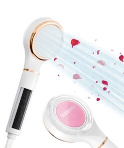 Waterdrop Shower filter and Shower Head, Filter Shower Head Handheld, Reduce Chlorine, High Pressure & Vitamin C for Healthier Hair & Skin, Reduce Hair Shedding, Soothe Dry Skin, Softener Water, Rose