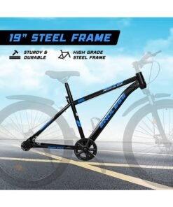 ENDLESS High Carbon Steel Mountain Bike|18 Inch Frame Size | 27.5 Inch Wheel Size | Single Speed | Dual Disc Brakes | Bike For Men & Women | Black Blue Color - Image 4