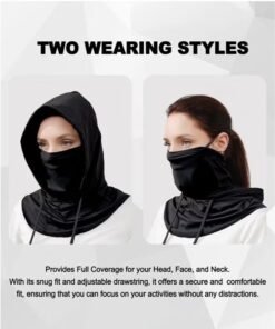 Alternative view of 2 PCS Balaclava Face Mask Sun UV Protection Hood Breathable Full Head Mask Face Cover for Men Women Cycling Skiing Fishing