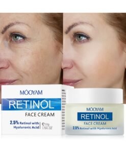 MOOYAM Retinol Cream 50g Retinol Face Cream Anti Wrinkle Treatment, 2.5% Retinol with Hyaluronic Acid, Hydration Face Cream for All Skin Types