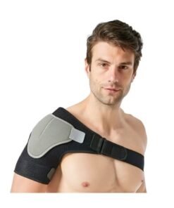 Bukela Shoulder Brace Shoulder Support and Compression Sleeve for Torn Rotator Cuff Dislocated Shoulder Pain Relief Adjustable Fits Shoulder Brace Immobilizer Strap with Ice Pack Pocket