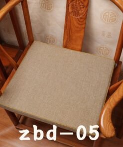 Solid Color Light Luxury New Chinese Style Sofa Sponge Seat Cushion Dining Chair Solid Wood Armchair Chair Sofa Deck
