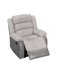 DANUBE HOME Greensboro 1-Seater Fabric Manual Motion Recliner Modern Design One Seat Relaxing Chair Comfortable Living Room Furniture L 94 x W 90 x H 101 cm - Dark Grey - Image 3