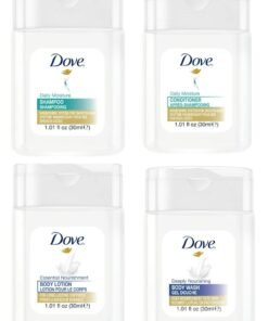 Dove Deeply Nourishing Mini Body Wash And Body Lotion And Shampoo And Conditioner Set 30 ML 4 Pcs