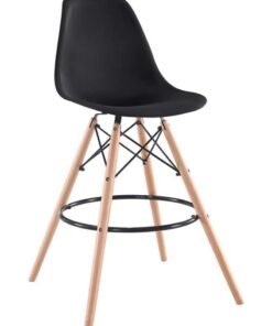 Mahmayi Ultimate Eames Style DSW Bar Stool-Black