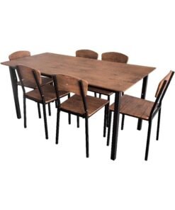 MOMENT 7-Piece Dining Table Set For 4-6 People