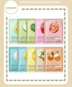 SADOER Face Mask Skin Care&Beauty Facial Sheet Mask,Plant Nutrition Antioxidant Facial Sheet Mask-Premium Essence Moisturizing Anti-aging Hydrating Face Masks