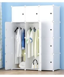 DubaiGallery Home Portable storage cabinet cupboard for hanging clothes combination wardrobe cupboard space savvette toy towel ideal storage organiser wardrobe clothes.