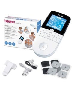 Beurer EM49 PainFree Digital TENS and EMS Machine Drug-free natural pain relief 3-in-1 pain relief, rehabilitation and massage 70 training programmes 2 channels 4 self-adhesive electrodes