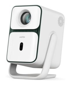 wanbo T2 Ultra Gimbal Projector Android TV 11.0 500 ANSI,1920 * 1080P FHD|| DRM L1 Innovative 120 Rotating Projection ASA 3.0 Autofocus & Auto Keystone Correction White Smart Projector