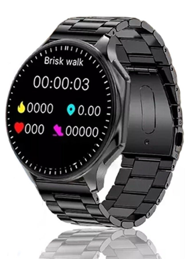 RollsTimi Men's Bluetooth Smartwatch, 1.43 Inch Full Screen Touch, Answering/Making Calls, Sports Sleep Heart Rate Monitoring, Universal For Android 4.4 And IOS 10.0 Systems, IP68 Waterproof RT-DT Watch X