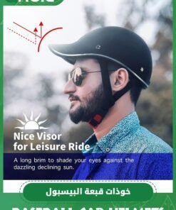 Alternative view of GROIC Bike Helmet for Adults, Baseball Helmets Bike Helmet, ABS Leather Cycling Safety Helmet with Adjustable Strap Urban Baseball Cap Style Bicycle Helmet for Men Women