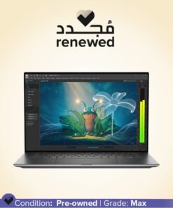 DELL Renewed - Precision 5570 Laptop With 15.6-Inch FHD Display,IntelCore i7-12800H/14-Core/12th Gen/32GB RAM/1TB SSD/NVIDIA RTX A1000 4GB Graphics /Windows 11 Pro English/Arabic Black