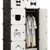 SUPAAR 8 cubes wardrobe for storage Children Wardrobe Kid Dresser Cute Baby Portable Closet Bedroom Armoire Clothes Hanging Storage Rack Cube Organizer