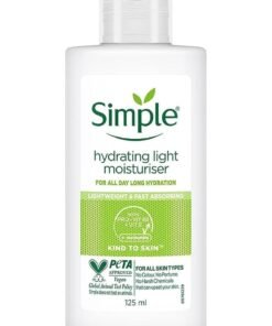 simple Face Cream For Sensitive Skin Hydrating Light Moisturiser 125ml