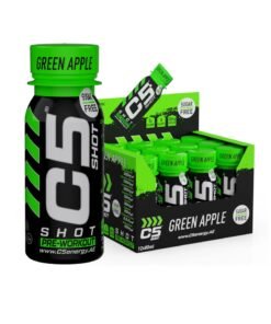 C5 Energy C5 SHOT Pre-Workout Drink | 80ml Liquid Pre-workout shot Shot | 200mg Caffeine, Beta-Alanine, Creatine, Citrulline | Sugar Free | Zero Calories | 12 Pack (Pack of 12, Green Apple)
