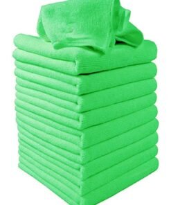 EHOME 10-Piece Car Soft Microfiber Absorbent Wash Cleaning Polish Cloth Small 24 x 25 cm