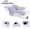 Shopping Point Cervical Pillow Neck Pillow for Pain Relief Sleeping, Orthopedic Contour Memory Foam Pillows for Bed with Cooling Pillow Covers, Adjustable Ergonomic Pillows for Back Stomach Side Sleeper