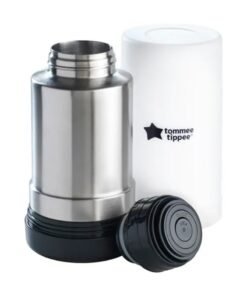 tommee tippee Closer To Nature Travel Bottle And Food Warmer - Silver/White/Grey
