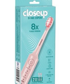 Closeup Sonic Expert Pink Rechargeable Toothbrush 2 Pcs