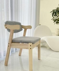Raffine Modern Luxury Solid Wood Desk Chair Simple and Modern Employee Computer Chair Backrest Office 50 x 50 x 73 Centimeter