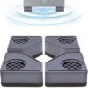 Anti Vibration Pads for Washing Machine, 4pcs Washer & Dryer Pedestals Shock and Noise Cancelling Washing Machine Foot Pads, Washing Machine Support Stabilizer for Most Furniture, Protects Floor
