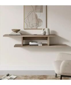 Alternative view of MODERN HOME Floating TV Cabinet Stand Wall Mounted Media Console Shelf - Beige