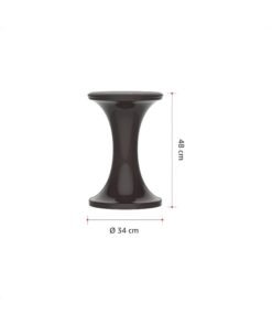 Cosmoplast Plastic Round Stool (Dark Brown) - Image 4