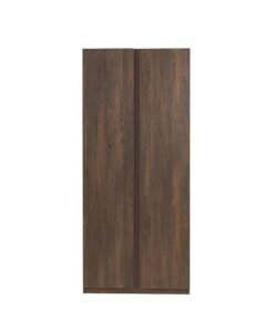 Infinity 2 Door Wardrobe With Shelves | Modular Wardrobe | Modern Design Storage For Bedroom L100xW59xH230cm - D.Walnut