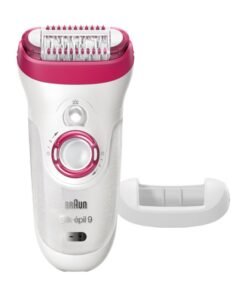 BRAUN Silk-epil 9 9-538 Wet And Dry Epilator With 3 Extras White/Pink