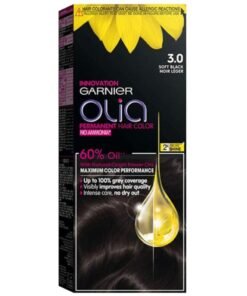 garnier Olia, No Ammonia Permanent Hair Color With 60% Oils, 3.0 Soft Black