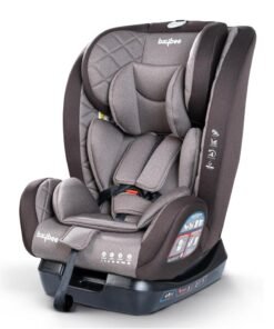 BAYBEE Convertible Infant Car Seat for Baby 0 to 12 Years with 3 Position Recline, Headrest Height Adjustable ECE R44/04 Safety Certified Travel Baby Car Seat for Toddlers Kids Boys Girls Brown