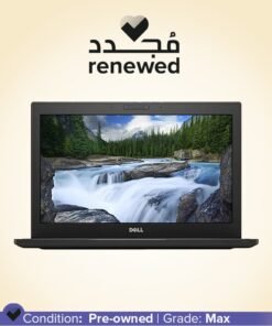 DELL Renewed - Lattidue E7290 Laptop With 12.5-Inch Display,Intel Core i5 Processor/8th Gen/8GB RAM/256GB SSD/Intel UHD Graphics 620 English Black