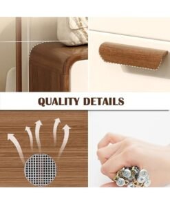 Shoe Cabinet, Wooden Shoe Rack with 3 Flip Drawers, Entryway Shoes Organizer Cabinet， Free Standing Shoe Holder with Flip-Door, 100 * 24 * 119cm (XG029, White) - Image 3