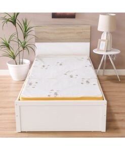 DANUBE HOME Houston Organic Foldable Foam Single Mattress Medium Firm Feel Ortho Medical Whitel Yellow 180x90x6cm, Thickness 6 cm - Image 4