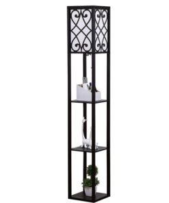 NKX Nordic Modern Bedroom linen cover Standing Floor vertical lamp With 9W bulb