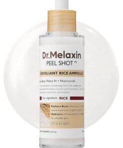 Dr. Melaxin Dr.Melaxin Peel Shot Glow White Rice Peeling Ampoule, Soft Exfoliating Face and Body Scrub Dead Skin Cells Remover for All Skin Types korean skin care 80ml