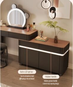 keke Elegant and Efficient Smart Dressing Table for Contemporary Living Spaces with LED Mirror