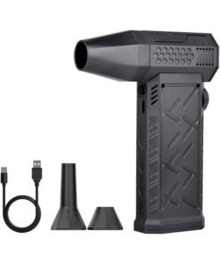 GGEROU Compressed-Air-Duster-Mini-Blower- Turbo Fan- 130000RPM Electric Duster- Keyboard Cleaning kit- No Canned- Replace Compressed air can- Jet Dry Blower-Car Dryer air Blower- Pc dusters for Cleaning (T8)