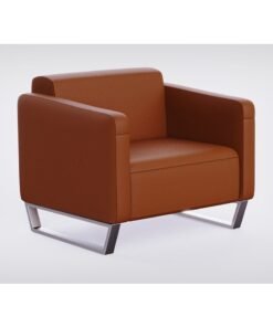Mahmayi 2850 Single Seater PU Sofa - Chocolate Brown