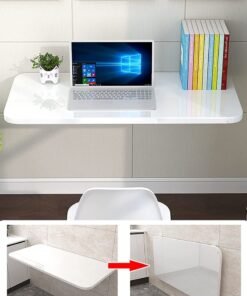 CATANES Wall Mounted Table Floating Desk Small Foldable Student Laptop PC Desk 30*60 cm
