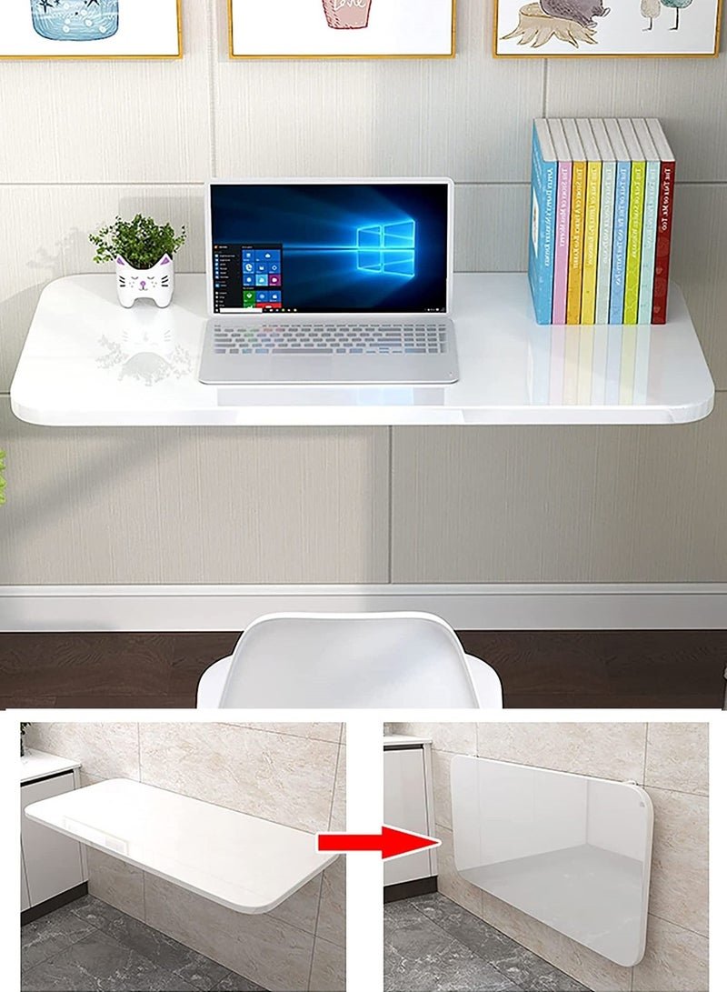 CATANES Wall Mounted Table Floating Desk Small Foldable Student Laptop PC Desk 30*60 cm