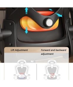 Ergonomic Office Chair, Desk Chair with Lumbar Support, Mesh Office Chair, Gaming Chair with Adjustable Headrest and Armrest, Recline Office Chair, Comfortable Office Chair for Home - Image 3