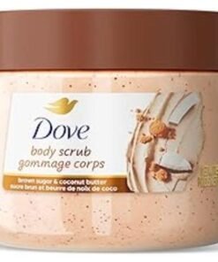 Dove Brown Sugar and Coconut Butter Body Scrub Exfoliates and Deeply Nourishes for Smooth, Radiant Skin 425 g
