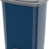 Cosmoplast Step-On Waste Bin With Pedal, Pearl Blue Pearl Blue 20.0Liters