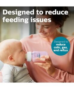 Alternative view of Philips Avent Anti Colic Baby Bottles with AirFree Vent, 260 ml, Pack of 4, Pink, 1m+