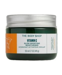 THE BODY SHOP Vitamin C Glow-Boosting Moisturiser – Hydrating Face Cream with Camu Camu Berry Extract | Brightens Dull, Tired Skin, Boosts Radiance, Provides Instant Glow | Lightweight, Non-Greasy, Vegan, 50 ml